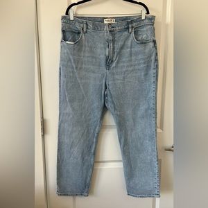 Abercrombie & Fitch The Ankle Straight Ultra High Rise Jeans, size 18